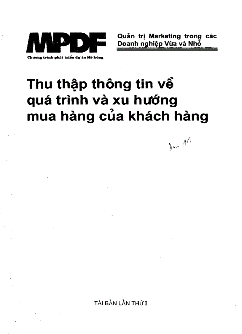 Thu thập thông tin về quá trình và xu hướng mua hàng của khách hàng