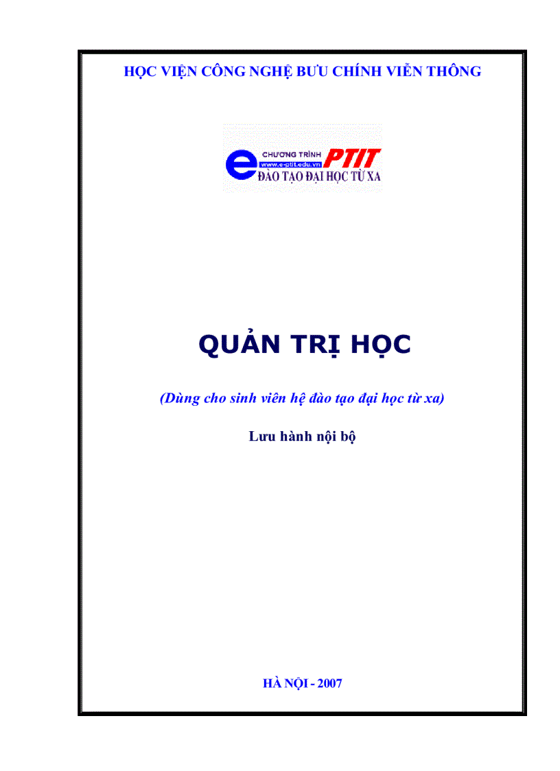 Quản trị học