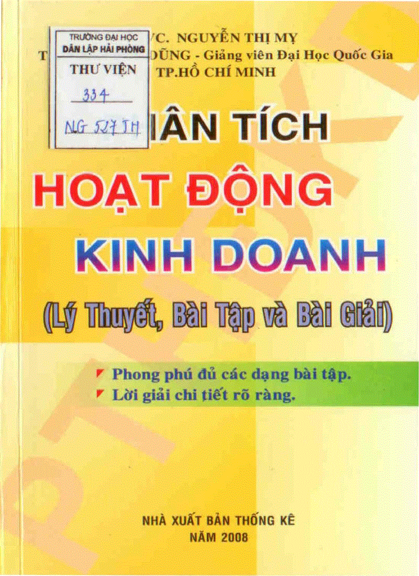 Phân Tích Họat Động Kinh Doanh 1