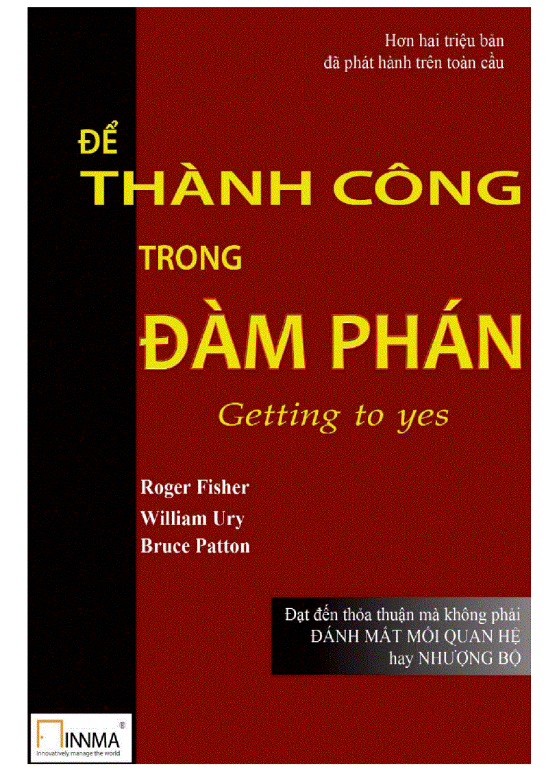 Để Thành Công Trong Đàm Phán Getting to Yes