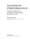 Maximum Performance A Practical Guide To Leading And Managing People