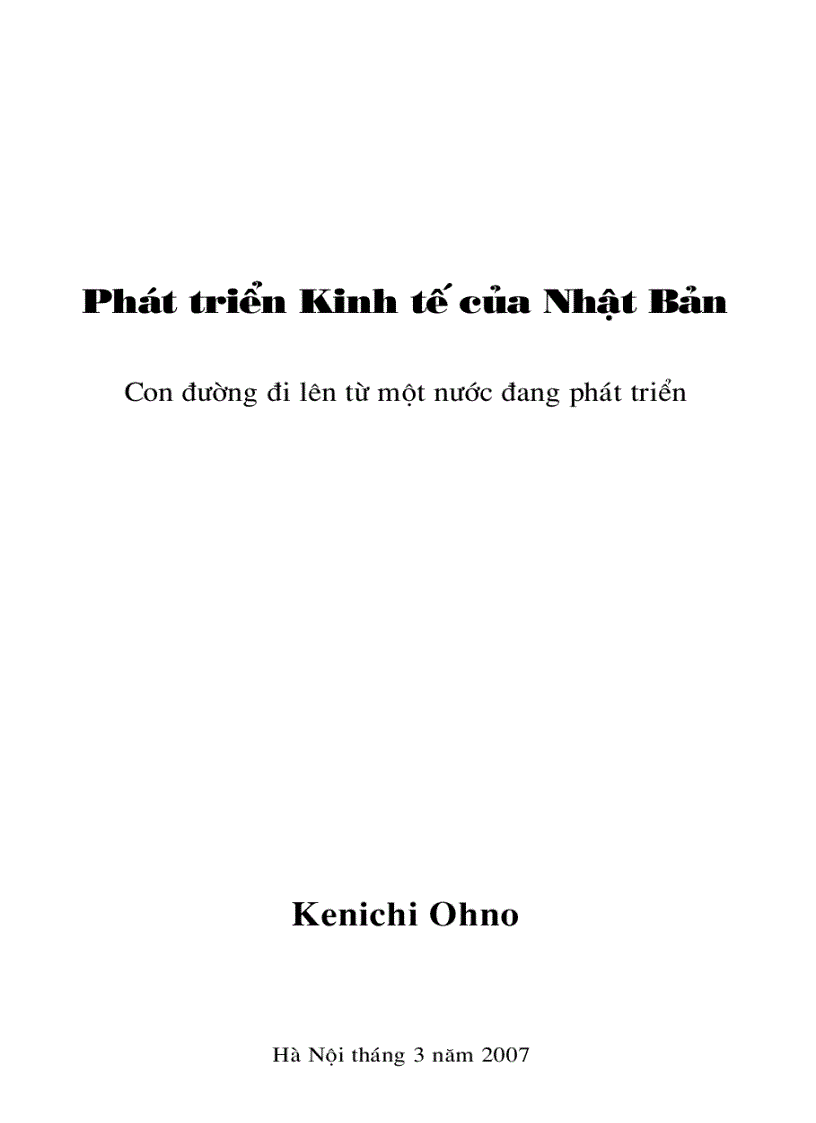 Phát Triển Kinh Tế Của Nhật Bản