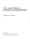 The Jack Welch Lexicon of Leadership