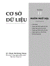 Cơ sở dữ liệu Phần II