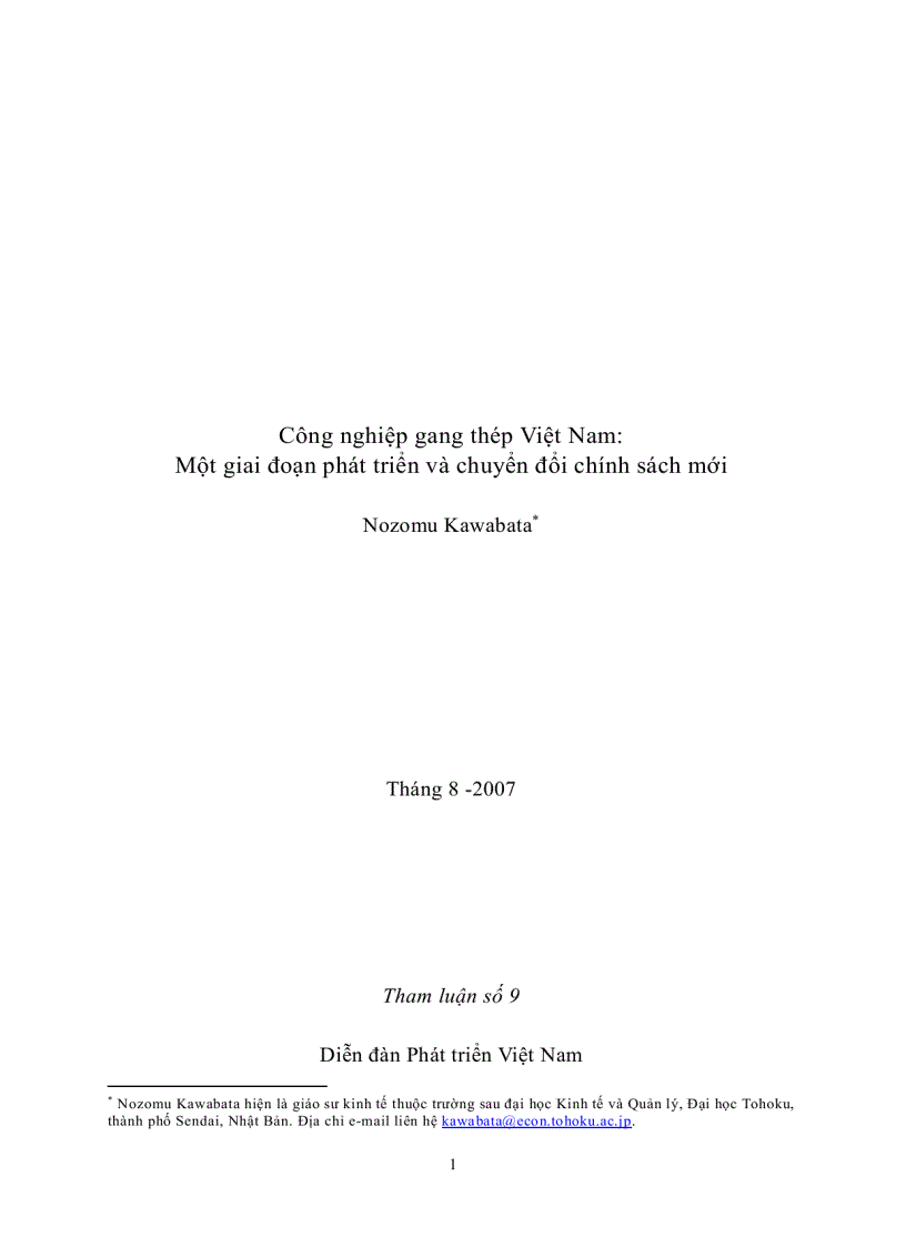 Công nghiệp gang thép Việt Nam