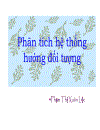 Phân tích hệ thống hướng đối tượng