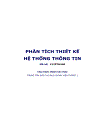 Phân tích thiết kế hệ thống thông tin 1