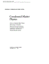 Condensed Matter Physics