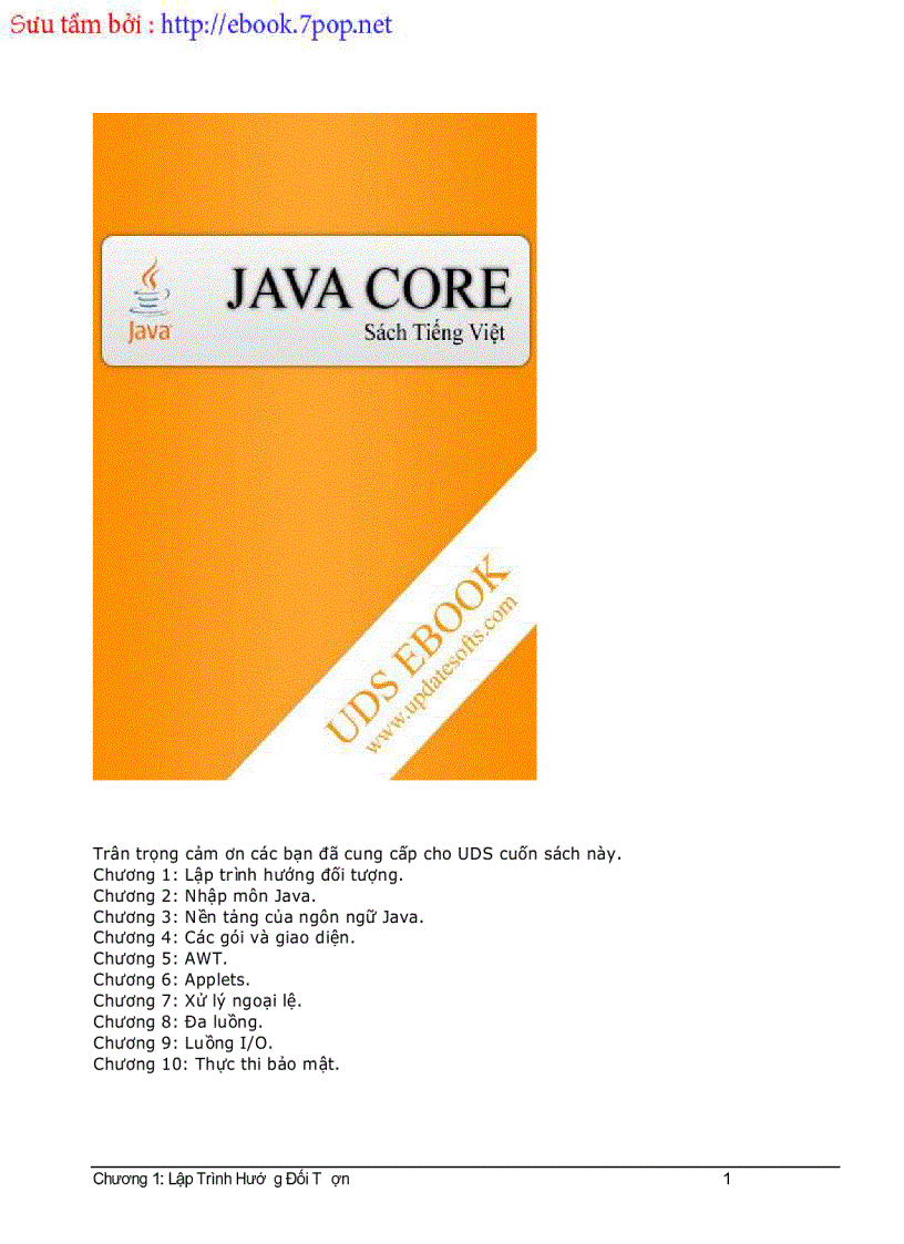 Sách tiếng Việt Core Java