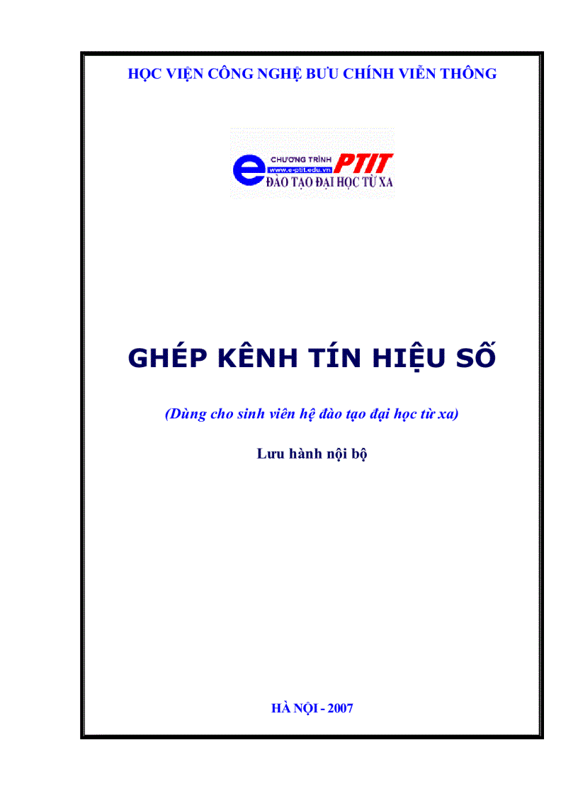 Ghép kênh tín hiệu số 1