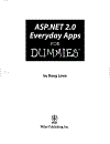 ASP NET 2 0 Everyday Apps For Dummies