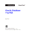 Oracle Database 11g SQL Nov 2007