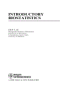 Introductory Biostatistics 1st Edition