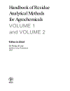 Handbook of Residue Analytical Methods for Agrochemicals 2 Volume set