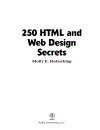 250 HTML and Web Design Secrets