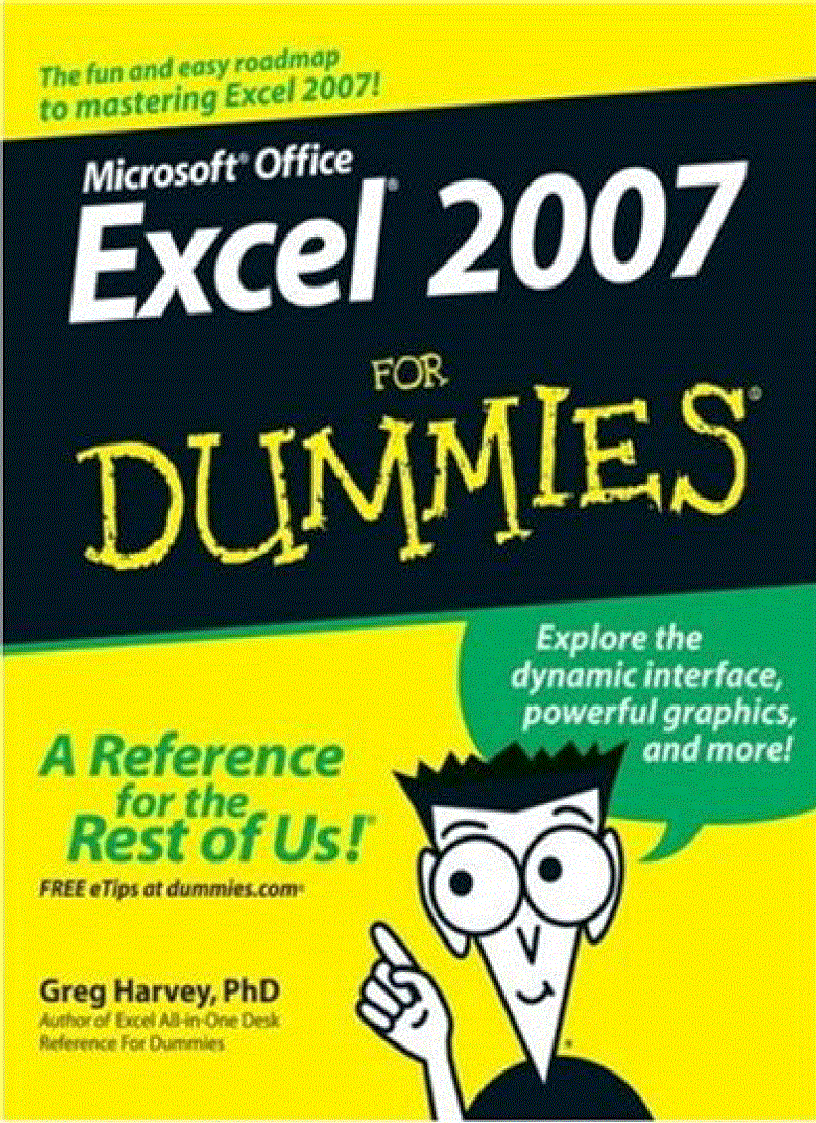 Mircosoft Office Excel 2007 For Dummies