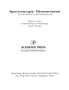 Spectroscopic Measurement An Introduction to the Fundamentals