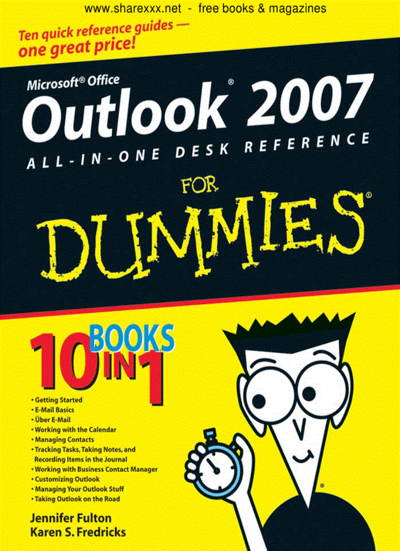 Outlook 2007 All in One Desk Reference For Dummies