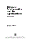 Discrete Mathematics and Its Applications 6th Edition