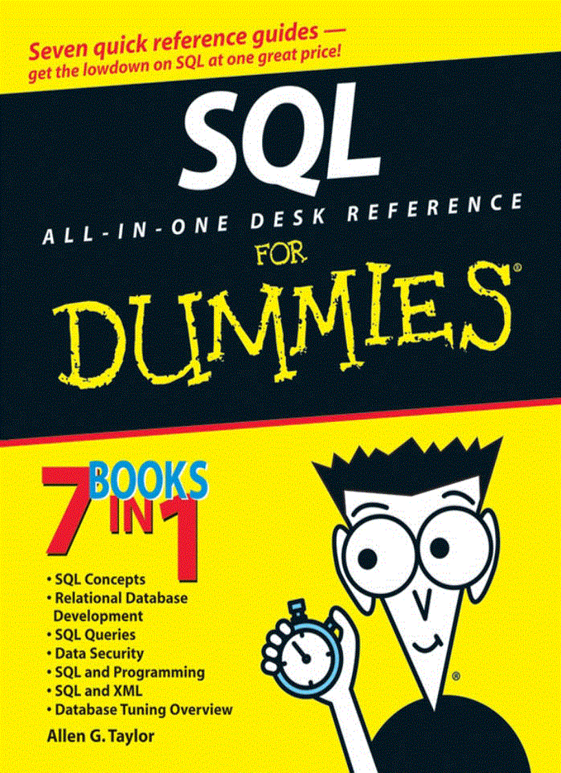 SQL All in One Desk Reference For Dummies