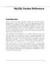 MySQL Pocket Reference 2nd Edition Jul 2007