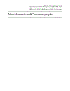 Multidimensional Chromatography