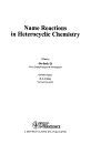 Name Reactions in Heterocyclic Chemistry 1st Edition