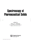 Spectroscopy of Pharmaceutical Solids