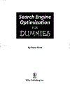 Search Engine Optimization for Dummies