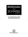 Bioinformatics For Dummies 2nd Edition