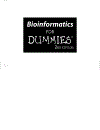 Bioinformatics For Dummies 2nd Edition