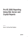 Pro VS 2005 Reporting Using SQL Server and Crystal Reports