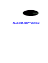 Algebra Demystified