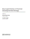 Key Experiments in Practical Developmental Biology