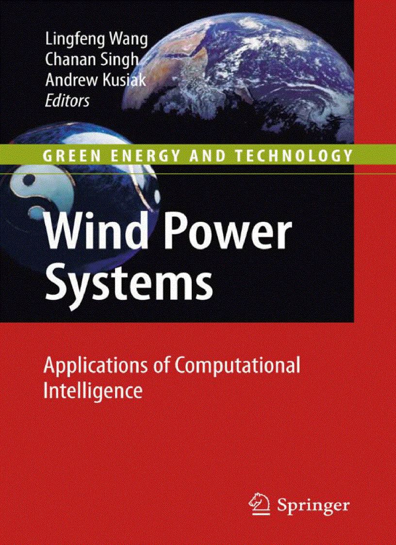 Wind Power Systems Applications of Computational Intelligence