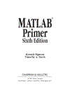 MATLAB Primer 1