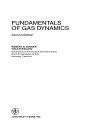 Fundamentals of Gas Dynamics 2nd Edition