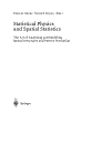 Statistical Physics and Spatial Statistics