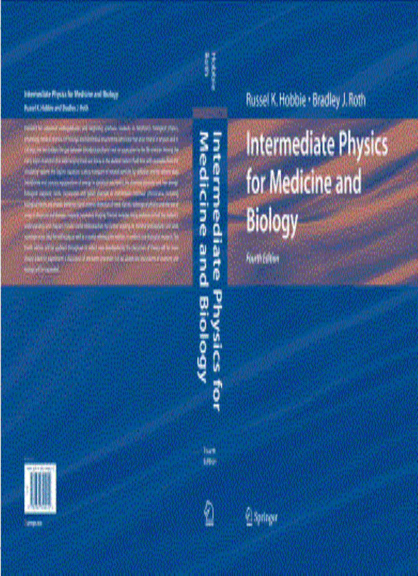 Intermediate Physics for Medicine and Biology 4th Edition