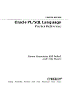 Oracle PL SQL Language Pocket Reference 4th Edition