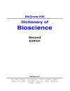 Dictionary of Bioscience 2nd Edition