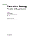 Theoretical Ecology Principles and Applications 3rd Edition