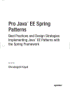 Pro Java Ee Spring Patterns