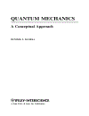 Quantum Mechanics A Conceptual Approach