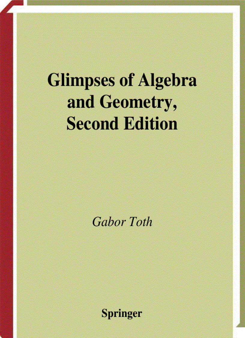 Glimpses of Algebra and Geometry 2nd Edition