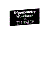 Trigonometry Workbook For Dummies