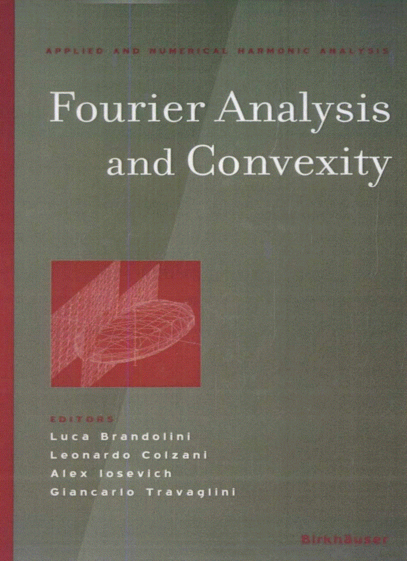 Fourier Analysis and Convexity