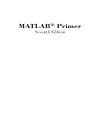 MATLAB Primer