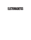 Electromagnetics Electrical Engineering Textbook Series