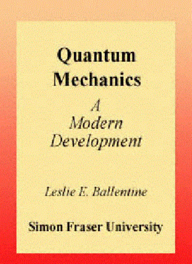 Quantum Mechanics A Modern Development